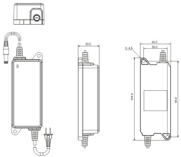 壹号娱乐分销电源适配器-12V2A